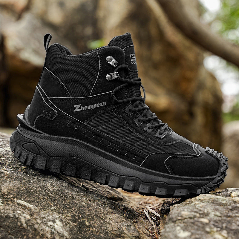 Men's Boots For Outdoor Casual Sports And Comfortable Thick-soled Wear