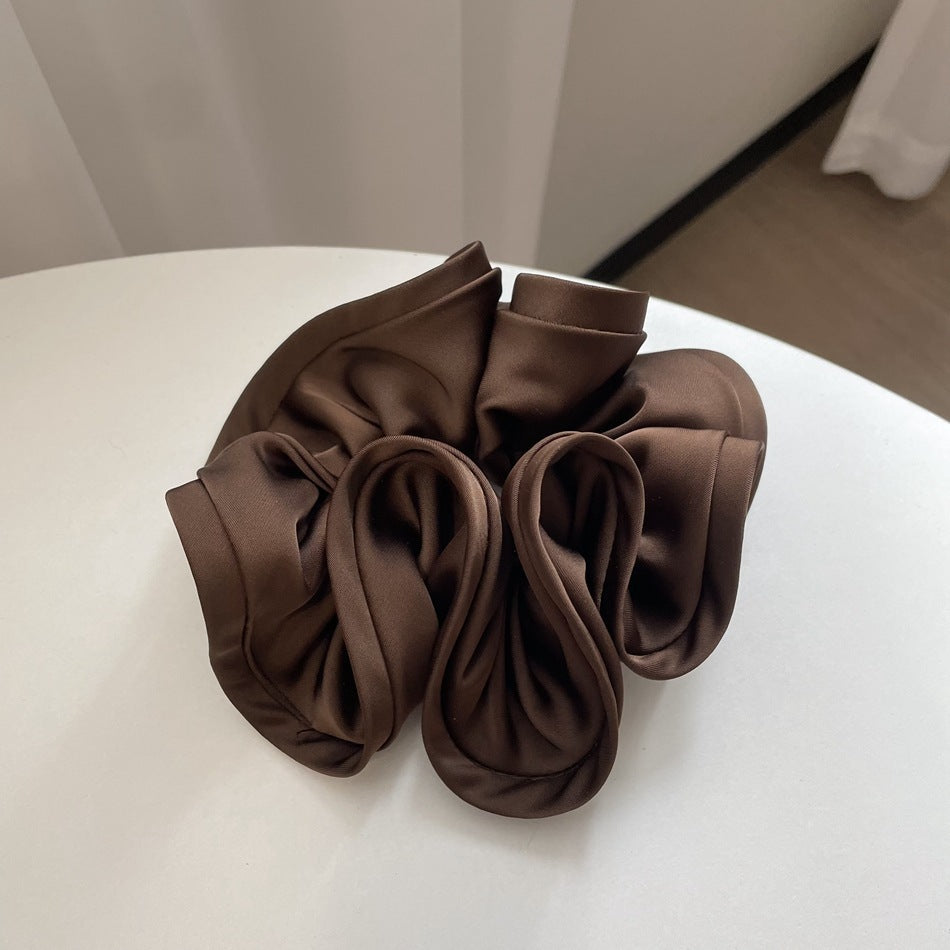 French Retro Satin Hair Ring Women's
