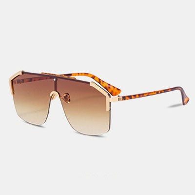 New Year's New Large-Frame Sunglasses For Women, The Same Style As European And American Internet Celebrities, Versatile Sunglasses For Women, Trendy Outdoor Sunglasses