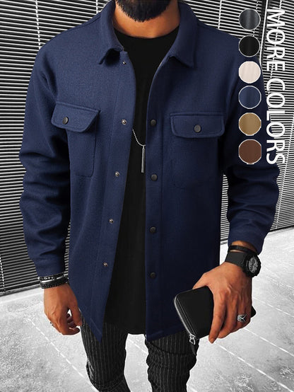 Men's Lapel Loose-fitting Coat Corduroy Jacket