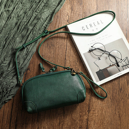Vintage And Artistic Single-shoulder Bag Made Of Tree Bark Leather