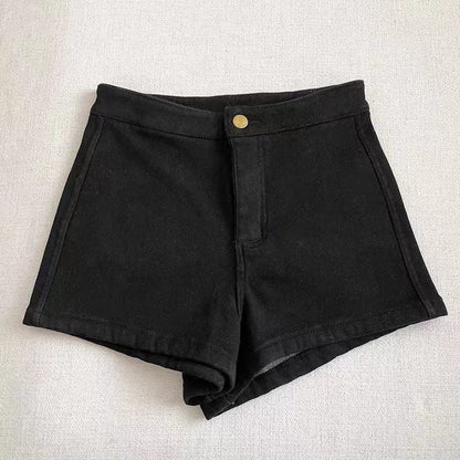 Women's Summer High-Waisted Slimming Stretchy Shorts For Plus-Size Girls