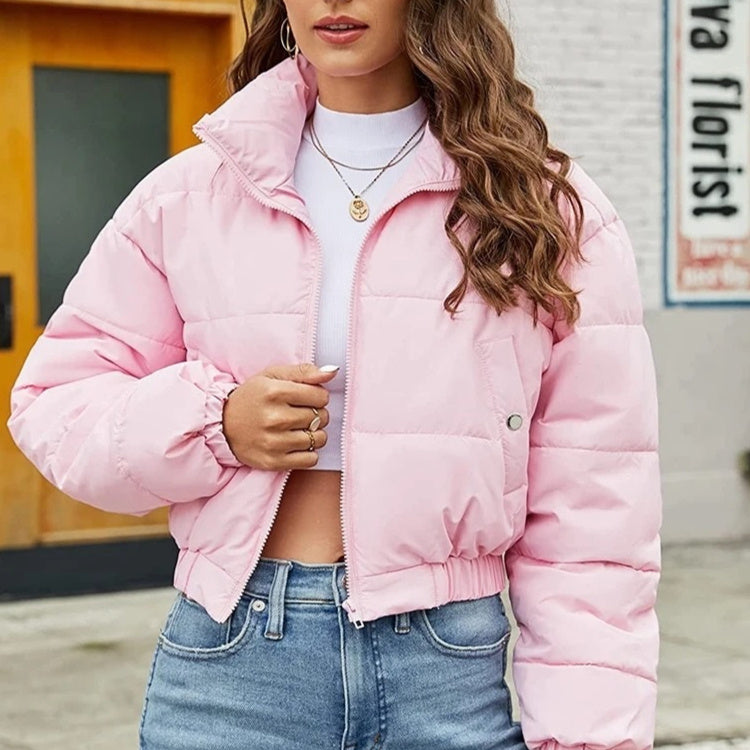 Fashionable Womens Short Loose-fitting Jacket Coat