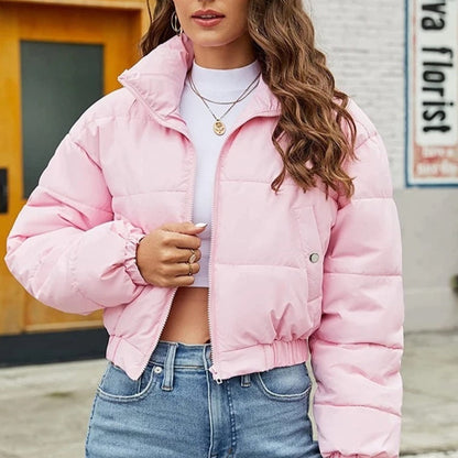 Fashionable Womens Short Loose-fitting Jacket Coat