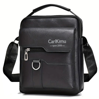 Mens Shoulder High-End Business Crossbody Bag Vintage Satchel
