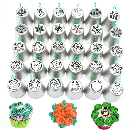 DIY Christmas Cake Decorating Tools Set 30 Pieces