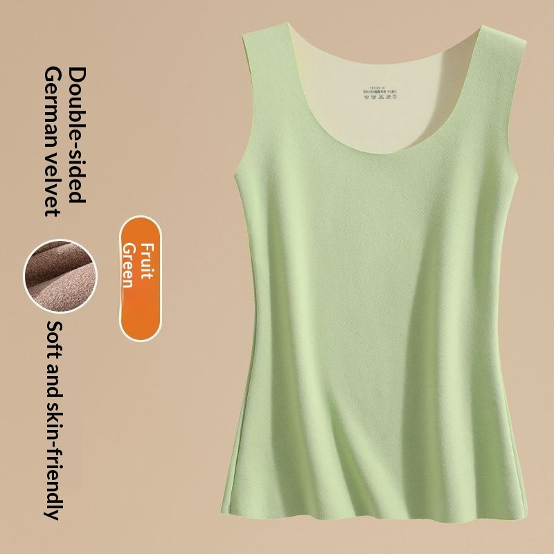 Round Neck Seamless Undershirt For Women
