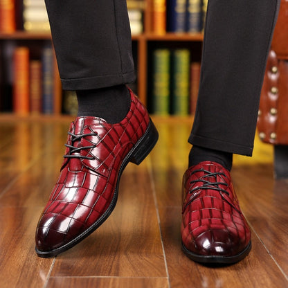 Men's Formal Casual Breathable Pointed Leather Shoes