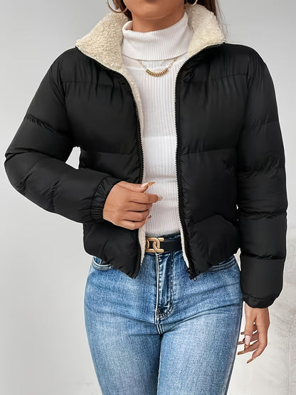Womens Casual Solid-color Jacket