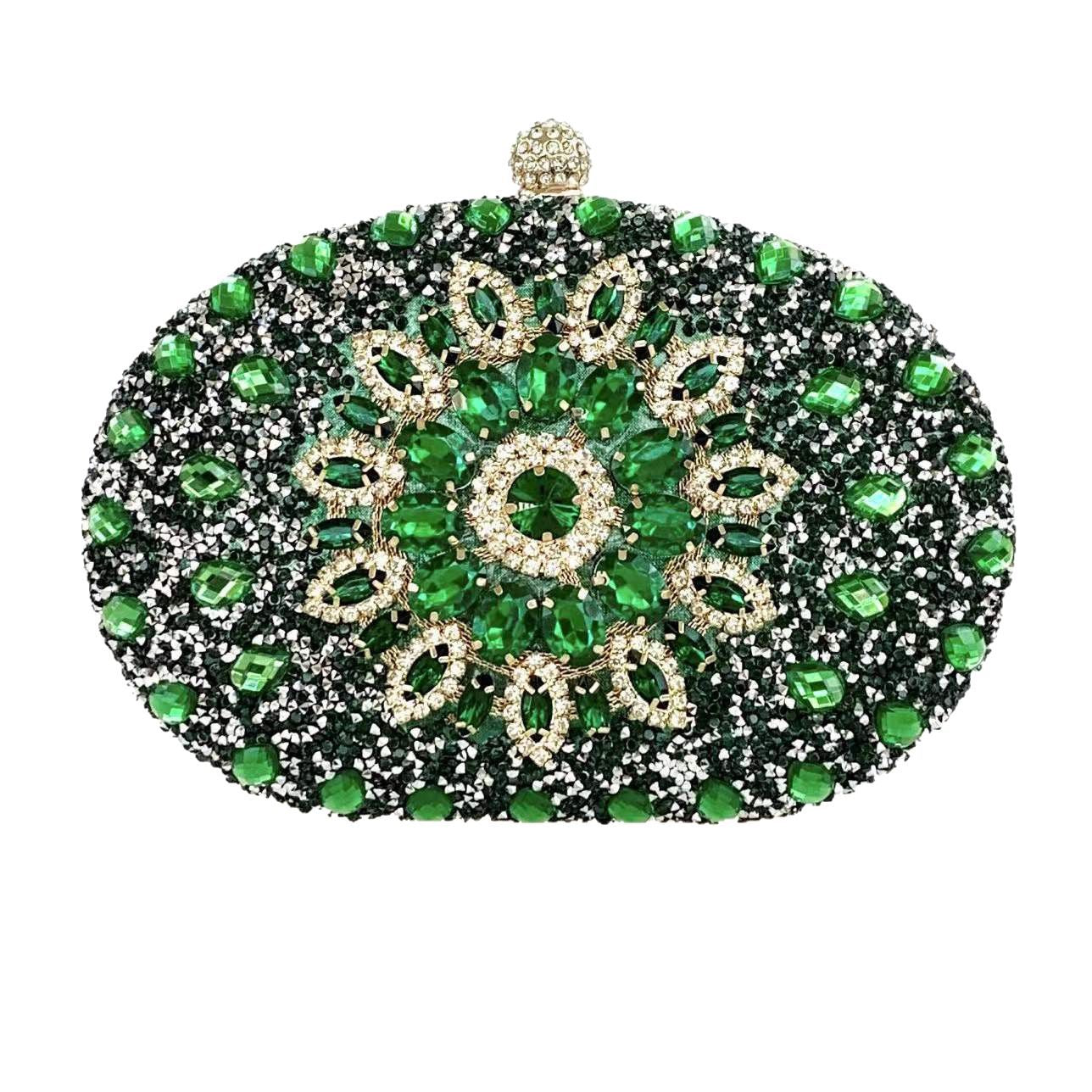European And American Womens Evening Clutch Diamond-embellished Bag
