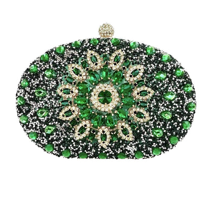 European And American Womens Evening Clutch Diamond-embellished Bag