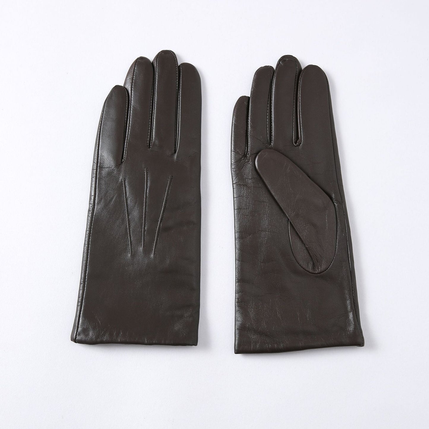 Wool-Lined Goat Leather Driving Gloves