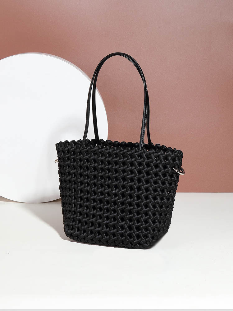 Summer New Style Woven Vegetable Basket Fashionable Elegant Handbag Fashionable Texture Design All-match Shoulder Crossbody Bag For Women