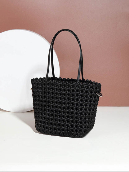 Summer New Style Woven Vegetable Basket Fashionable Elegant Handbag Fashionable Texture Design All-match Shoulder Crossbody Bag For Women