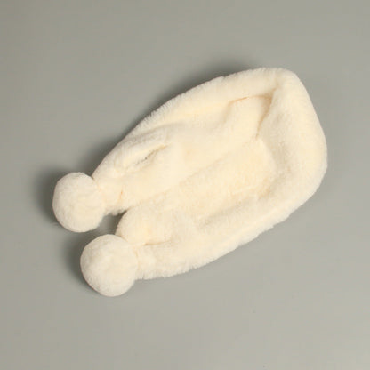 Pure Plush scarf winter warm scarf Korean girls baby boy decorative collar assembly warm scarf