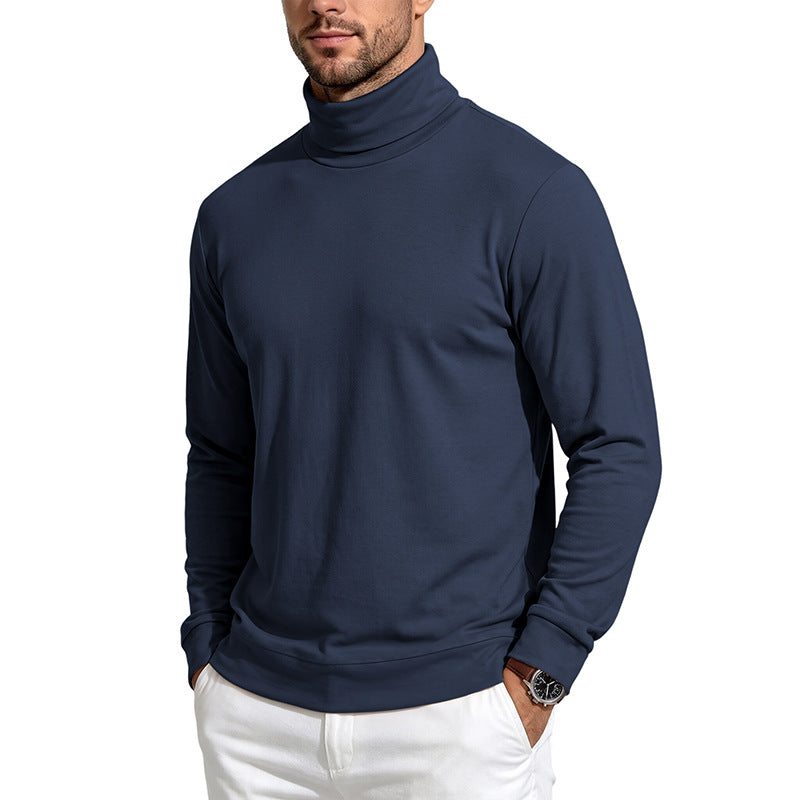 Simple Versatile Loose-fitting Skin-friendly Wool Fleece With A Turtleneck And Long Sleeves