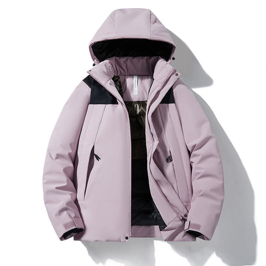 Cotton And Thickening Windproof Coldproof Warm Outdoor Mountaineering Jacket