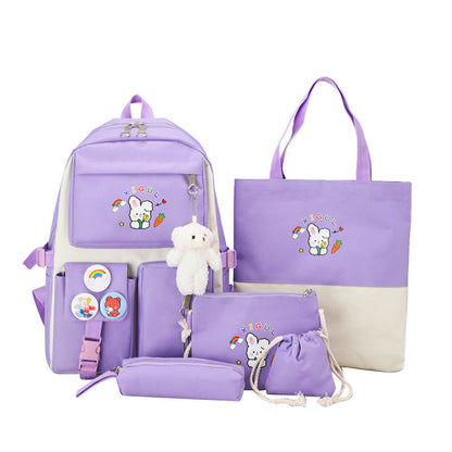 Girls Fashion Cartoon Large Capacity Backpack