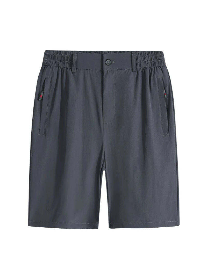Summer New Arrival Pants Men's Real Ice Silk Nylon Shorts Open Access Control Casual Pants Quick-drying Breathable Pants Plus Size