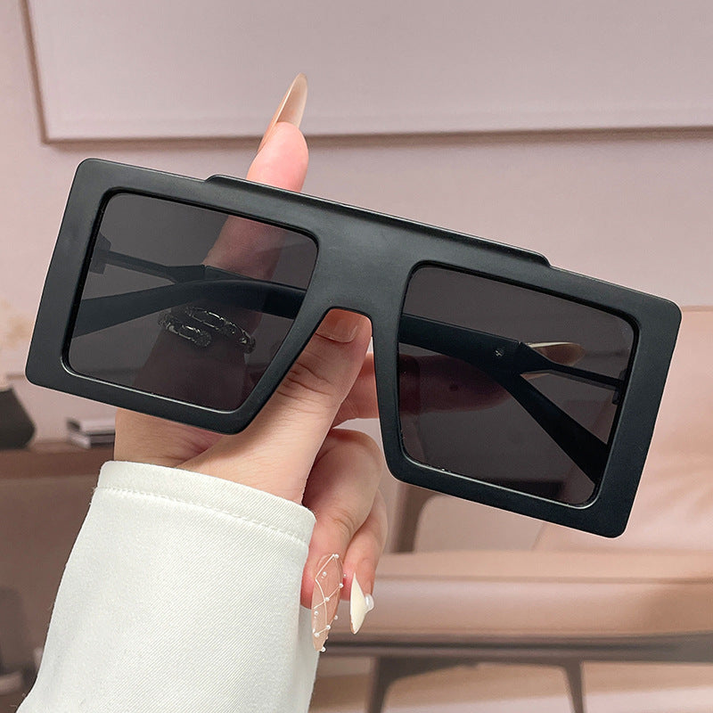 Wide-frame Square Blue-light-blocking Eyeglass Frames For Women