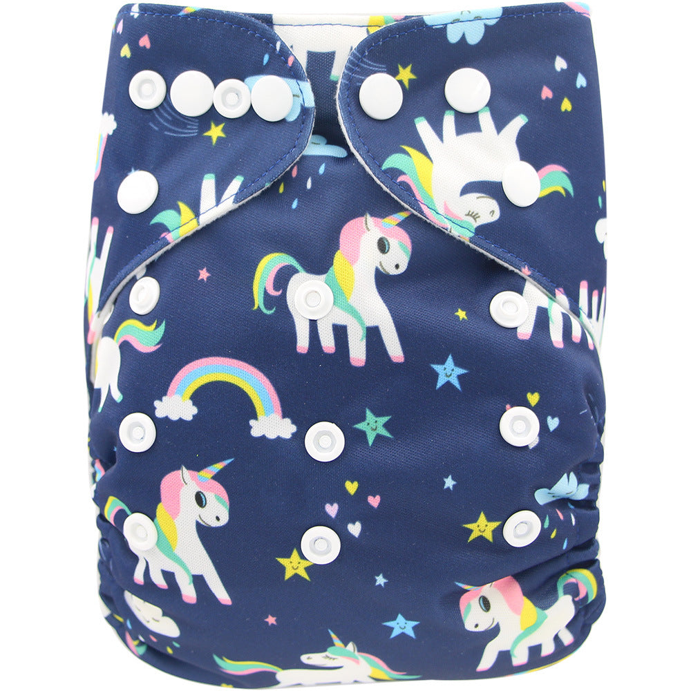 Washable Baby Cloth Diaper Breathable Diaper Pants 0-3 Years Old Baby Adjustable Diaper Leak-proof Diaper