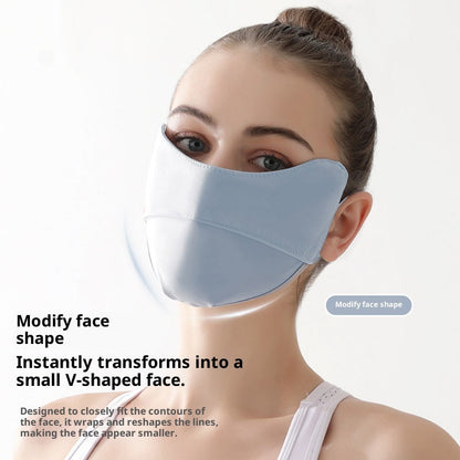 Women's Ice Silk Sun-Protective Face Mask