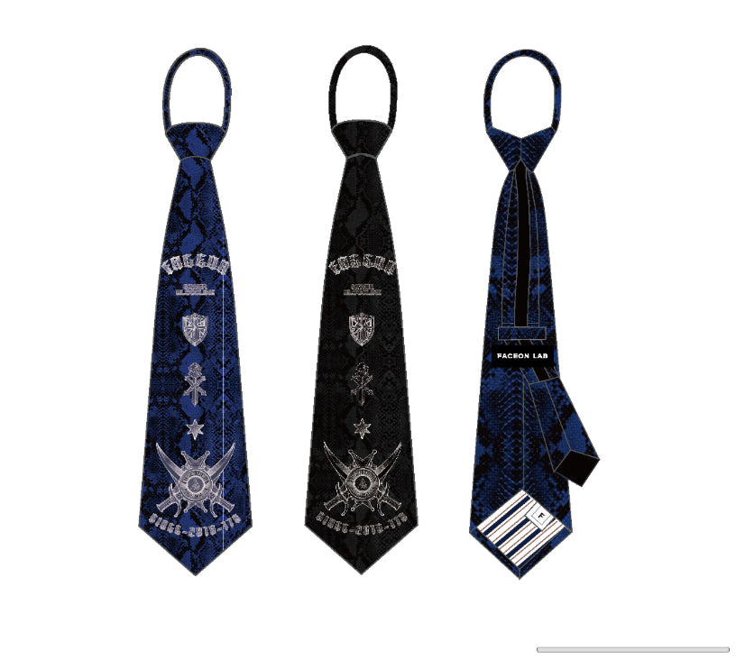 Original Design Royal Knight Non-Necktie Embroidered Twill Zipper Celebrity-Style Tie
