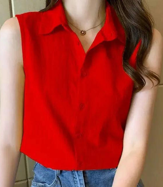 Womens Loose Western-style Bottoming Vest Top