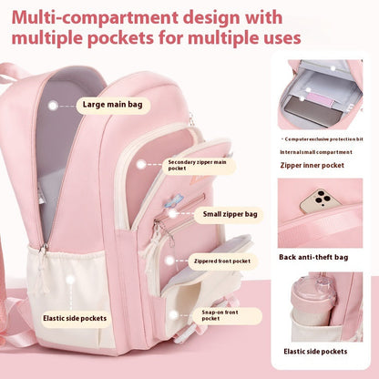 Student Children Schoolbag Girls Waterproof Backpack