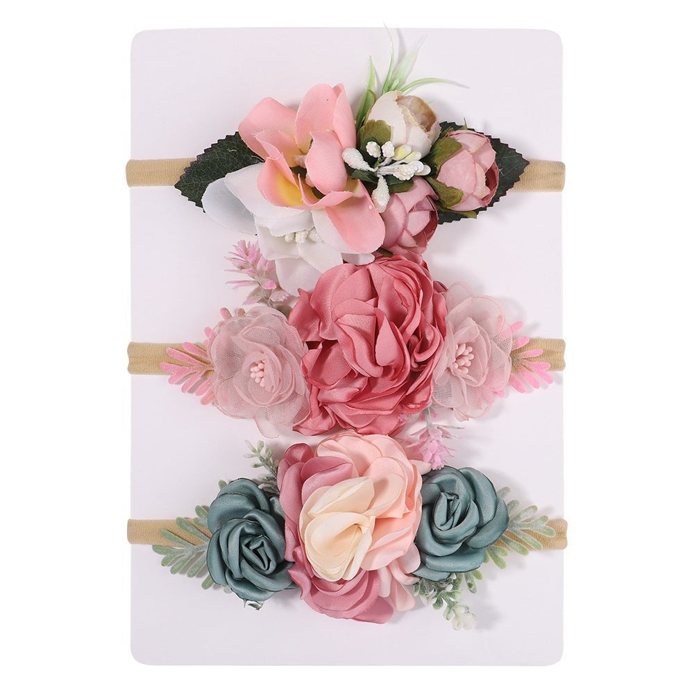 Nylon Fine Hair Band Girls' Headdress Flower