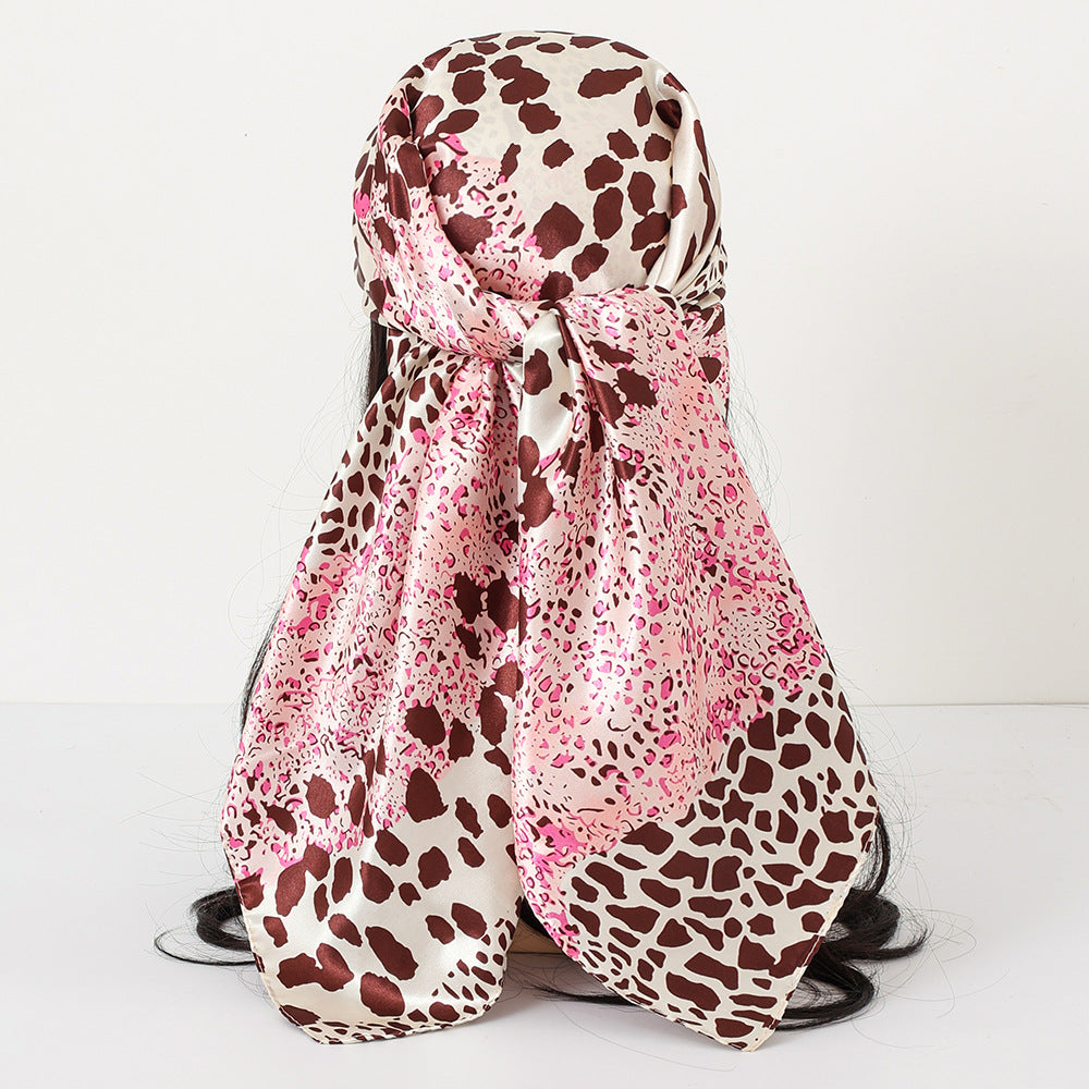 Classic Satin Womens Shawl Headscarf And Scarf
