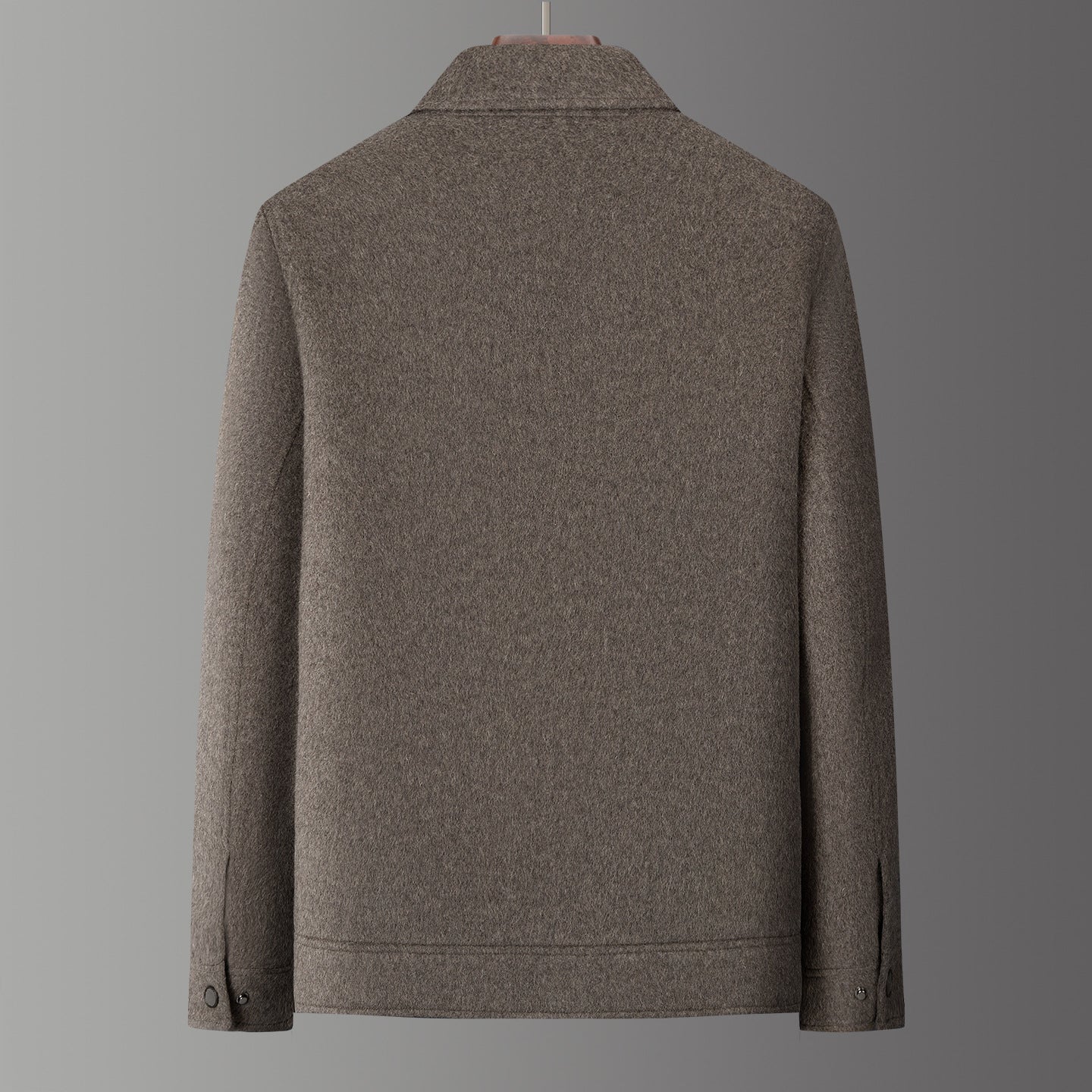 Double-breasted Wool Coat Mens Casual Outerwear