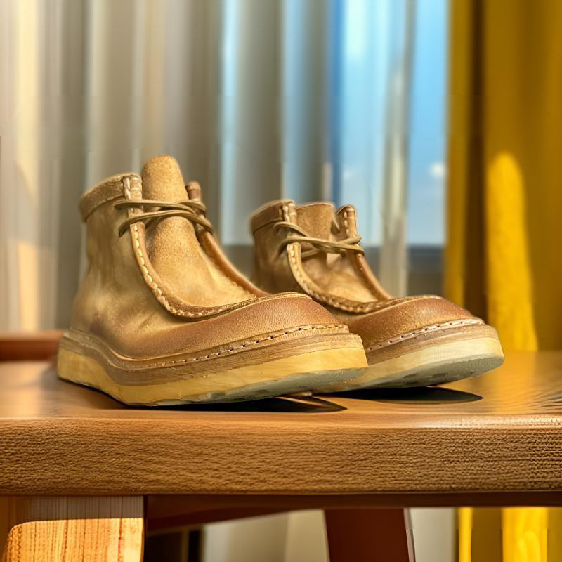 Washed Small Ami Khaki Martin Boots