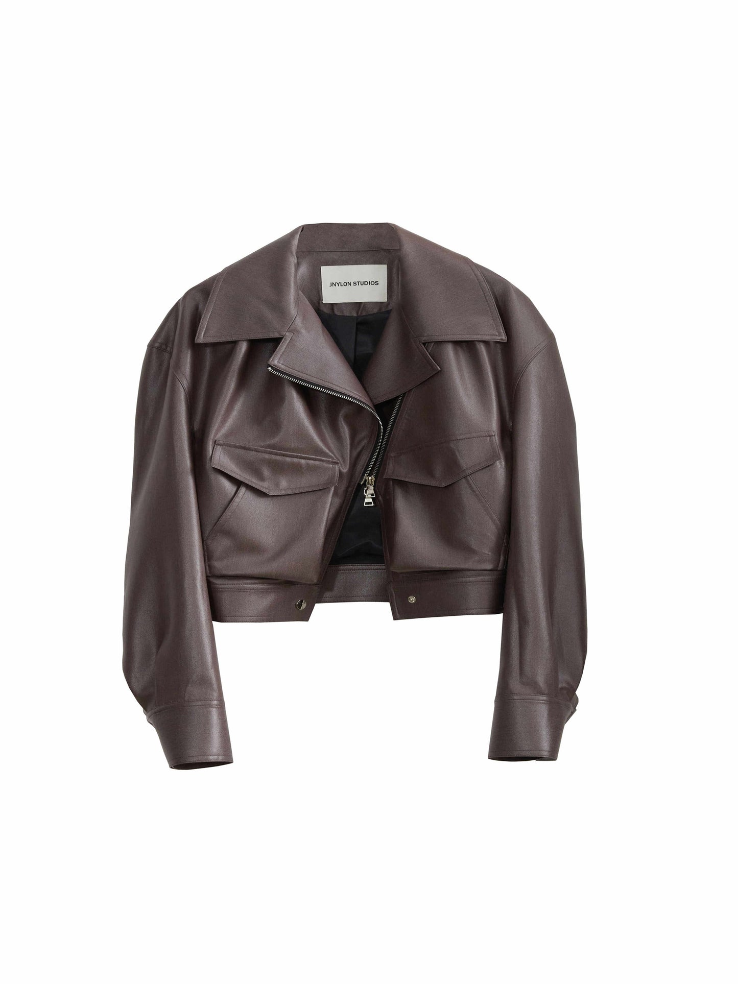 Handsome Loose PU Leather Jacket Coat