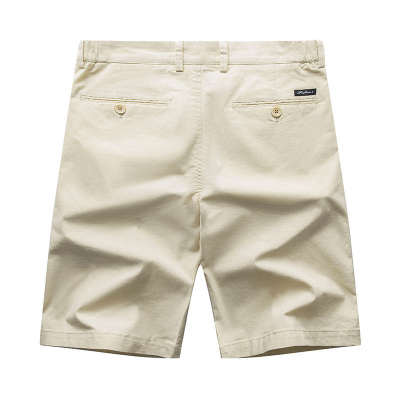 Men's Cotton Shorts Business Casual Simple All-match Loose Plus Size Shorts Outer Wear