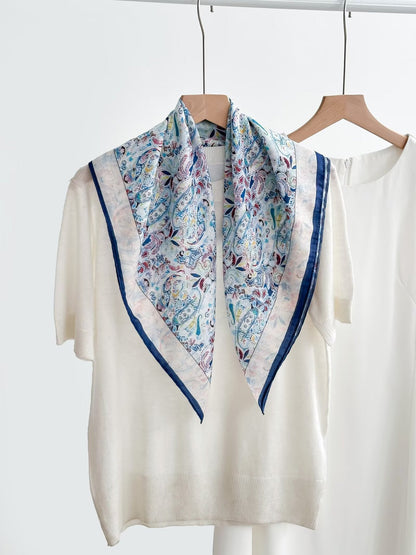Women's Vintage High-end Outer Silk Scarf