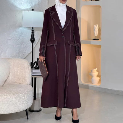Stylish And Elegant Long-sleeve Trench Coat For Women