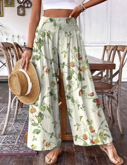 Plus-size Casual Wide-leg Pants For Women
