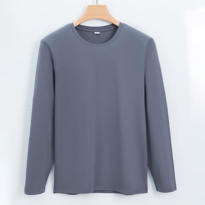 Double-sided Cotton T-shirt Casual Long-sleeve For Young Men