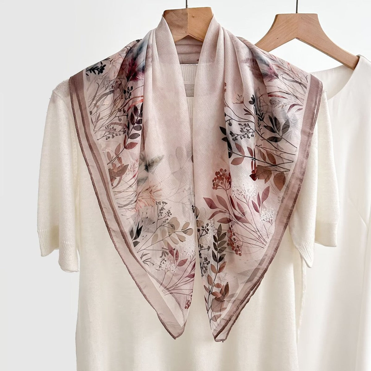 New Breathable Versatile Silk Chiffon Scarf For Women, Also Usable As A Shawl