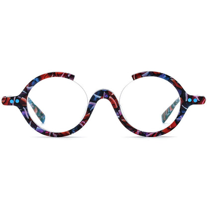 New Shaped Anti-blue Light Glasses Flat Mirror Female