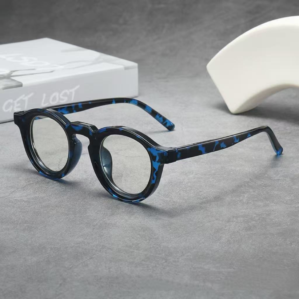 Round-frame High-definition Blue-light-blocking Plain Glasses
