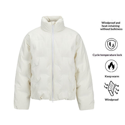 Mens American-style Short White Duck Down Jacket