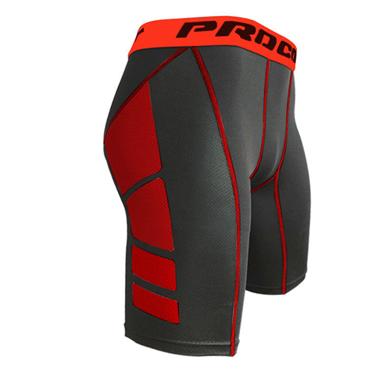Mens Athletic Training Tight-Fit Cropped Shorts