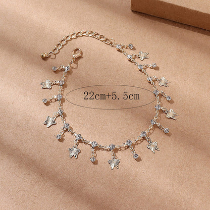 Colorful Butterfly Tassel Anklet