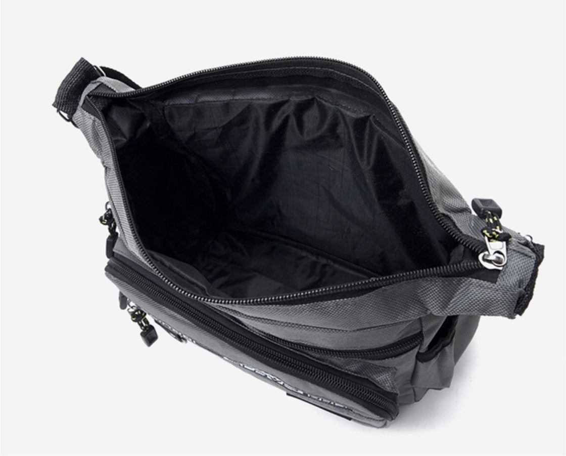 Five-layer Multi-layer Men's Crossbody Bag, Large-capacity Multi-pocket Business Bag, Men's Bag, Single-shoulder Bag, Waterproof And Wear-resistant Backpack