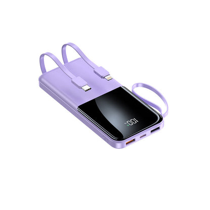 Fast Charge With Cable 20000mAh Large Capacity Ultra-thin Portable Mobile Power Pack