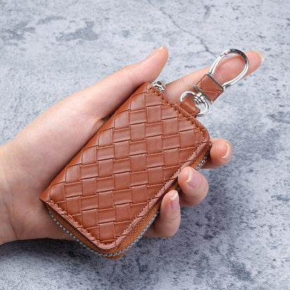 Woven-pattern Anti-loss Keychain For Men And Women