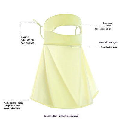 Sunscreen Face Mask For Women Summer UV Protection