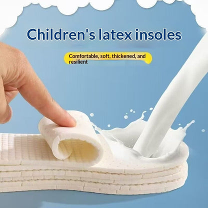 Childrens Latex Deodorizing Insoles Soft Sole Cuttable Breathable Sweat-Absorbent Durable